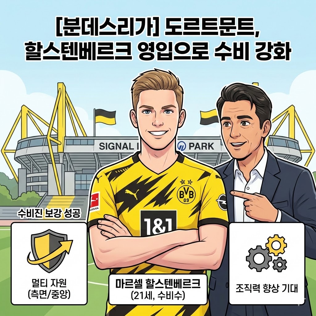 도르트문트, 수비 핵[할스텐베르크] 영입!